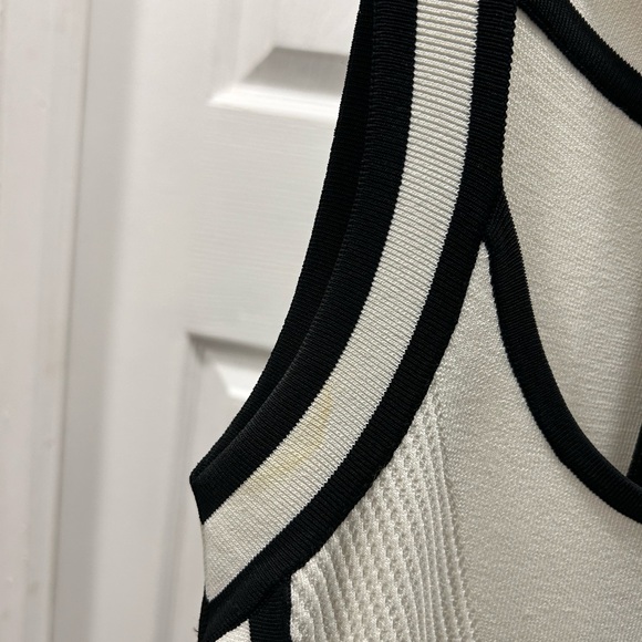 GUESS Black and White Striped Dress - Picture 4 of 5